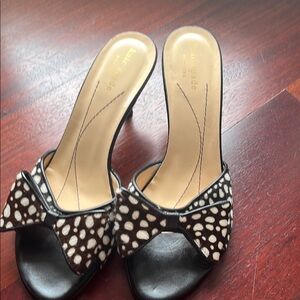 kate spade pony hair mules